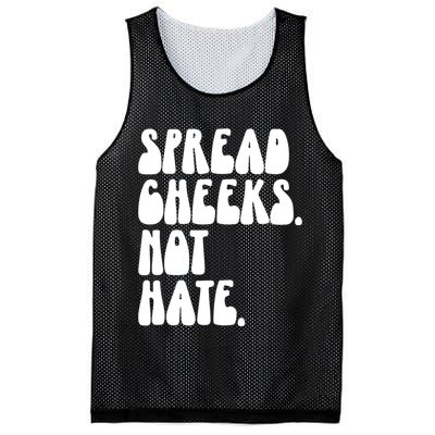 Spread Cheeks Not Hate Funny Gym Fitness And Workout Mesh Reversible Basketball Jersey Tank