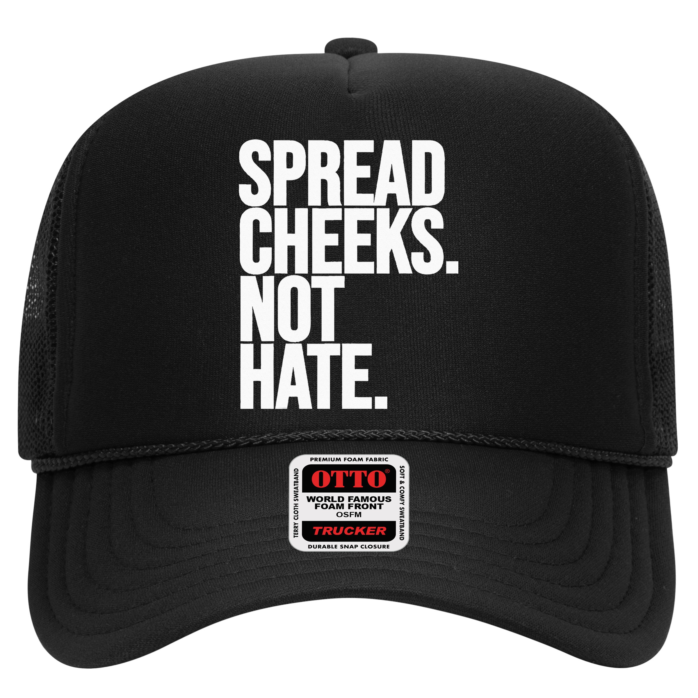 Spread Cheeks Not Hate Funny Gym Fitness And Workout Hat