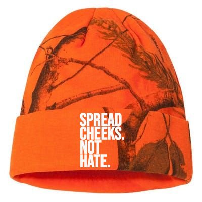 Spread Cheeks Not Hate Funny Gym Fitness And Workout Kati Licensed 12" Camo Beanie