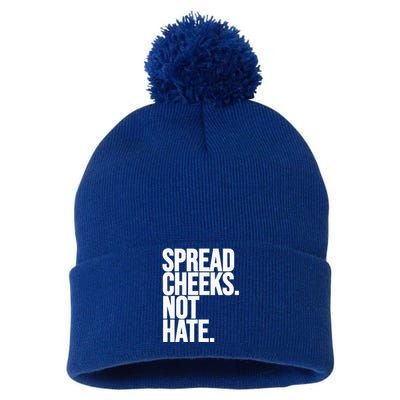 Spread Cheeks Not Hate Funny Gym Fitness And Workout Pom Pom 12in Knit Beanie