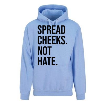 Spread Cheeks Not Hate Funny Gym Fitness And Workout Unisex Surf Hoodie