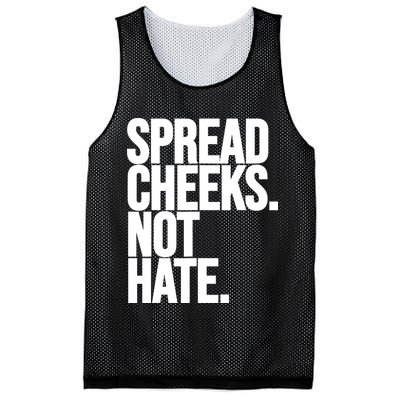 Spread Cheeks Not Hate Funny Gym Fitness And Workout Mesh Reversible Basketball Jersey Tank