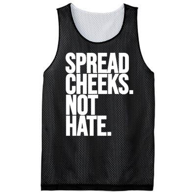 Spread Cheeks Not Hate Funny Gym Fitness And Workout Mesh Reversible Basketball Jersey Tank