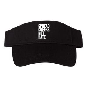 Spread Cheeks Not Hate Funny Gym Fitness And Workout Valucap Bio-Washed Visor