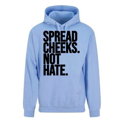 Spread Cheeks Not Hate Funny Gym Fitness And Workout Unisex Surf Hoodie