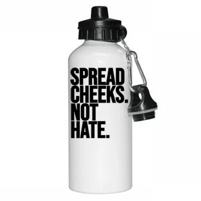 Spread Cheeks Not Hate Funny Gym Fitness And Workout Aluminum Water Bottle