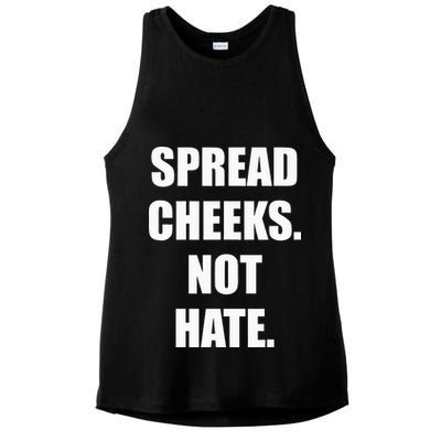 Spread Cheeks Not Hate Ladies PosiCharge Tri-Blend Wicking Tank