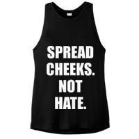 Spread Cheeks Not Hate Ladies PosiCharge Tri-Blend Wicking Tank