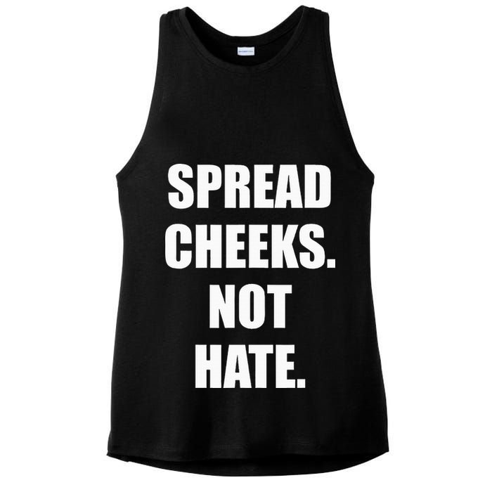 Spread Cheeks Not Hate Ladies PosiCharge Tri-Blend Wicking Tank