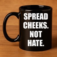 Spread Cheeks Not Hate 11oz C Handle Ceramic Mug