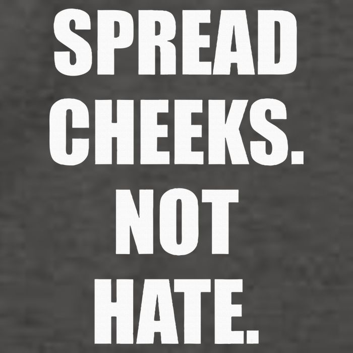 Spread Cheeks Not Hate Vector Backpack
