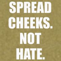 Spread Cheeks Not Hate Garment-Dyed Women's Muscle Tee