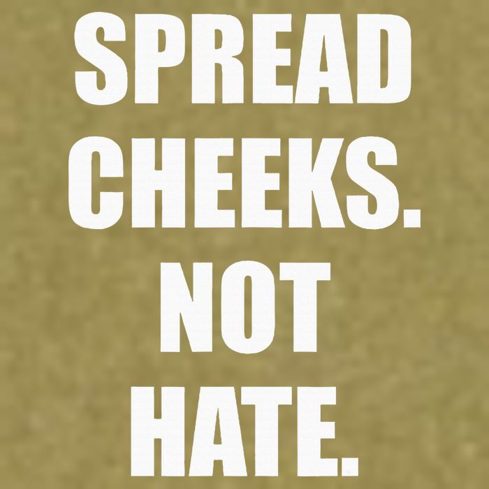 Spread Cheeks Not Hate Garment-Dyed Women's Muscle Tee