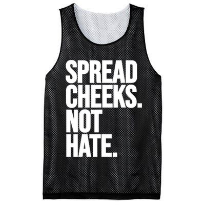 Spread Cheeks Not Hate Funny Gym Fitness And Workout Mesh Reversible Basketball Jersey Tank