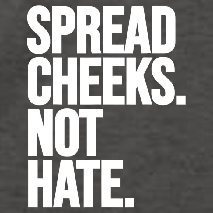 Spread Cheeks Not Hate Funny Gym Fitness And Workout Vector Backpack