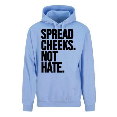 Spread Cheeks Not Hate Funny Gym Fitness And Workout Unisex Surf Hoodie