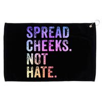 Spread Cheeks Not Hate Funny Grommeted Golf Towel