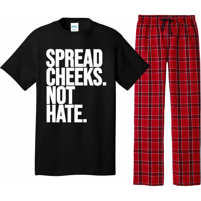 Spread Cheeks Not Hate Funny Gym Fitness And Workout Pajama Set