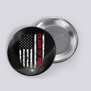 Senior Class Of 2027 Graduation Patriotic American Flag Button