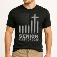 Senior Class Of 2025 Usa Flag Cross Christian Graduation Cooling Performance Crew T-Shirt