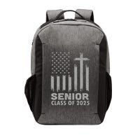 Senior Class Of 2025 Usa Flag Cross Christian Graduation Vector Backpack
