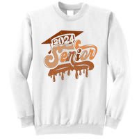 Senior Class Of 2024 Black Educated Graduate Afro Melanin Sweatshirt