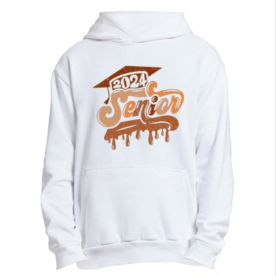 Senior Class Of 2024 Black Educated Graduate Afro Melanin Urban Pullover Hoodie