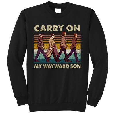 Supernatural Carry On My Wayward Funny Son Vintage Tall Sweatshirt