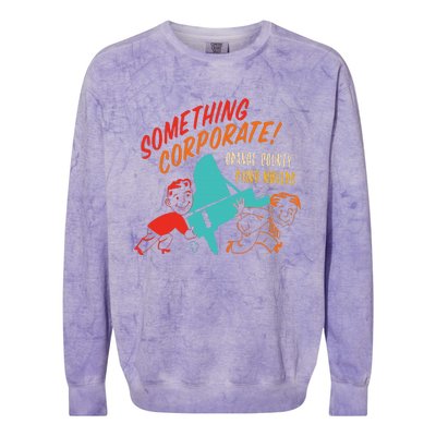 Something Corporate! Orange County Piano Mover Design Colorblast Crewneck Sweatshirt