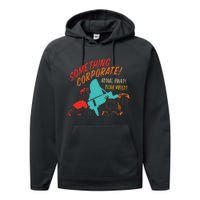 Something Corporate! Orange County Piano Mover Design Performance Fleece Hoodie