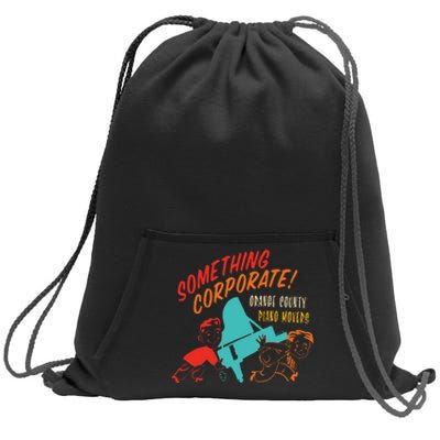 Something Corporate! Orange County Piano Mover Design Sweatshirt Cinch Pack Bag