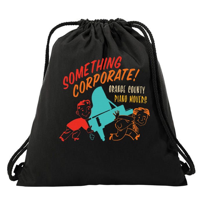 Something Corporate! Orange County Piano Mover Design Drawstring Bag