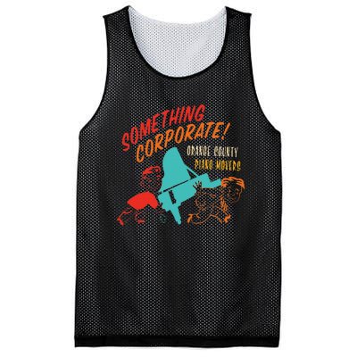 Something Corporate! Orange County Piano Mover Design Mesh Reversible Basketball Jersey Tank