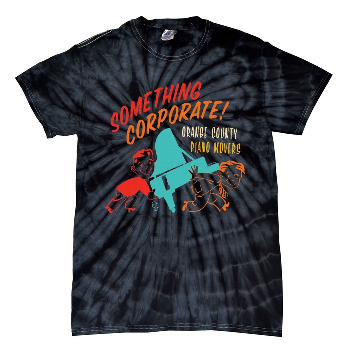 Something Corporate! Orange County Piano Mover Design Tie-Dye T-Shirt