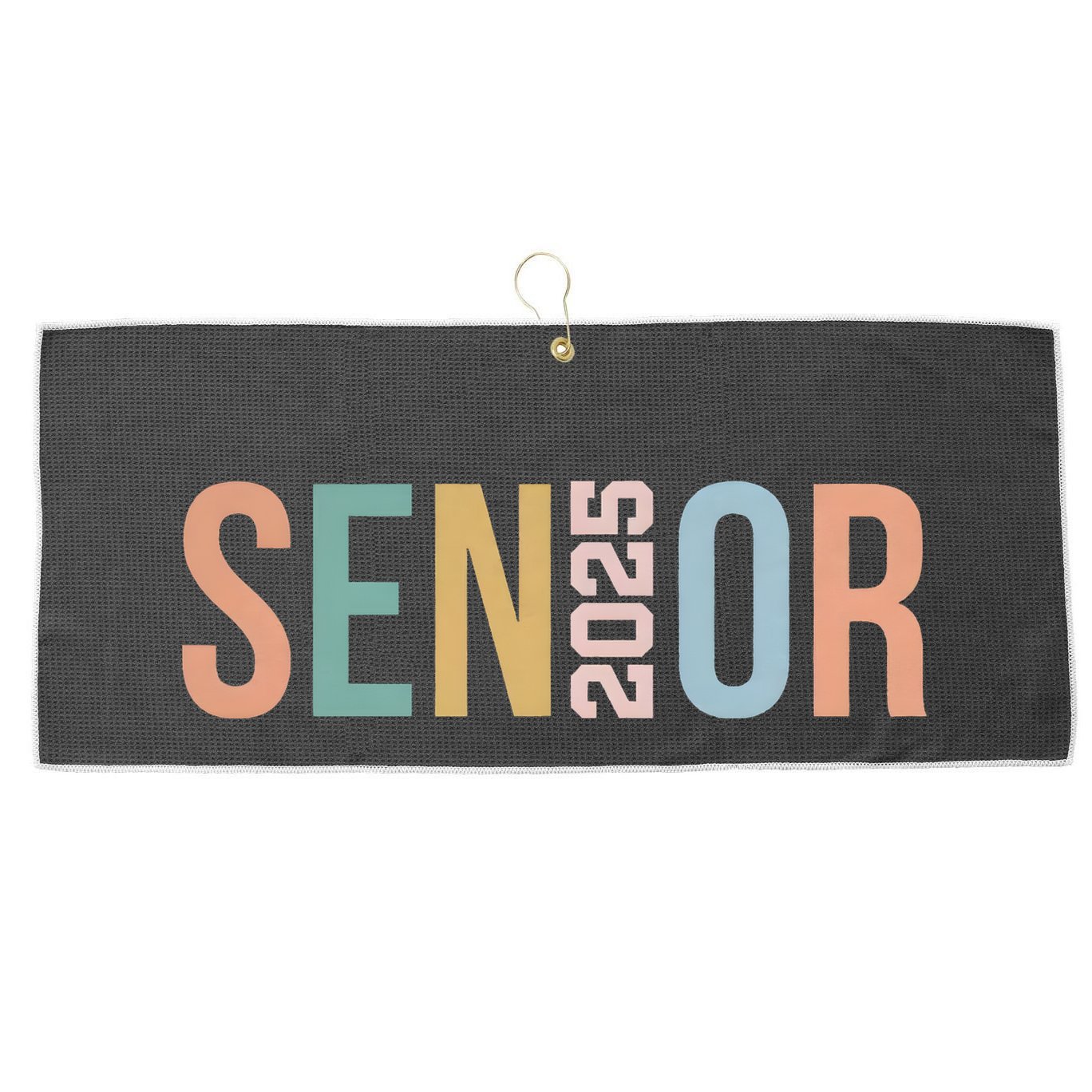 Senior Class Of 2025 Large Microfiber Waffle Golf Towel