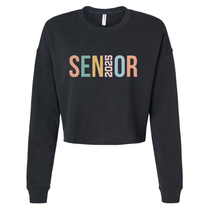 Senior Class Of 2025 Cropped Pullover Crew