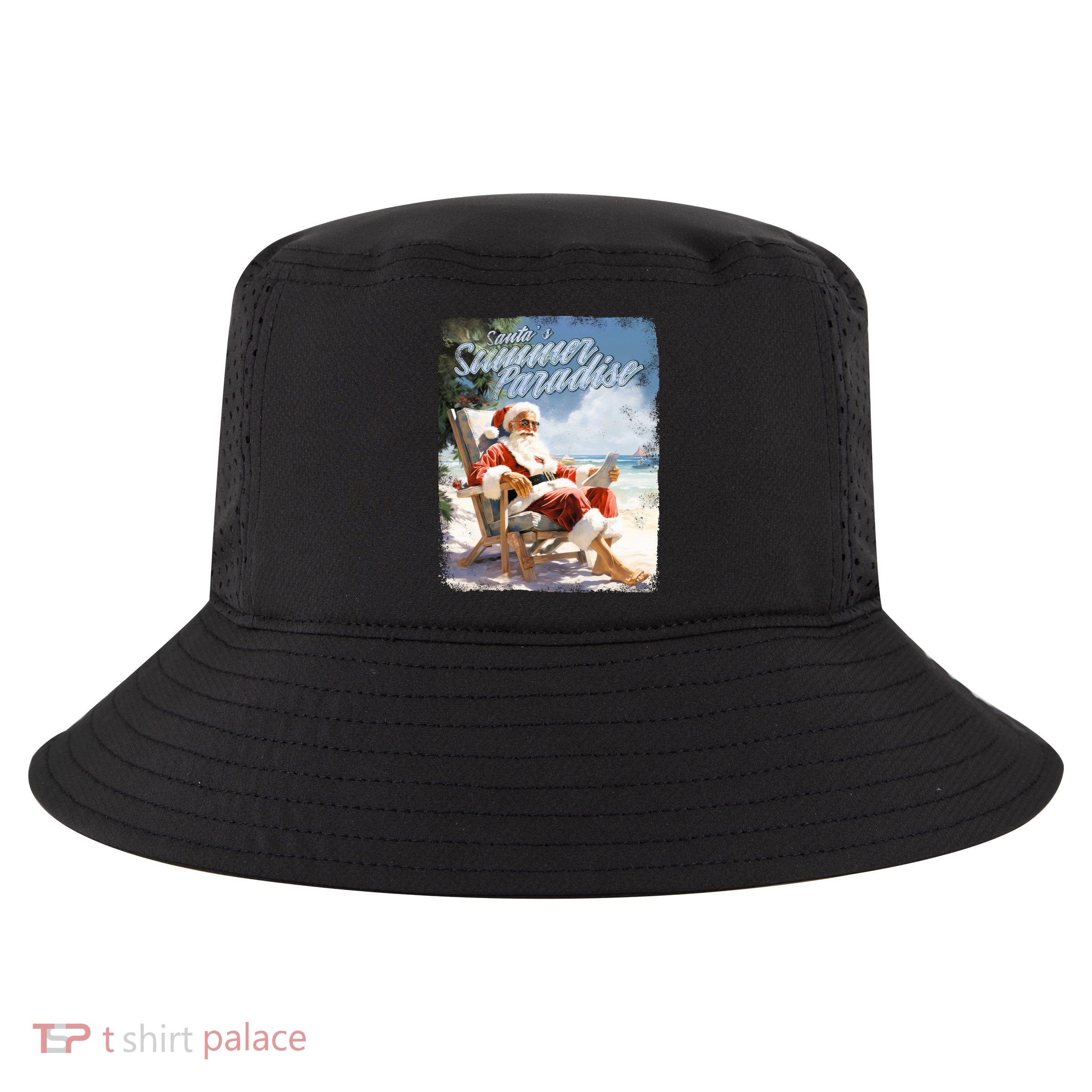 Santa Chillin On The Beach Summer Paradise Cool Comfort Performance Bucket Hat