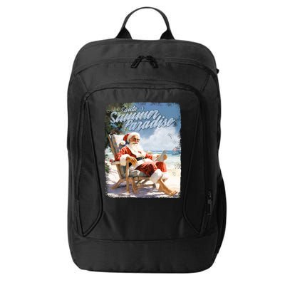 Santa Chillin On The Beach Summer Paradise City Backpack