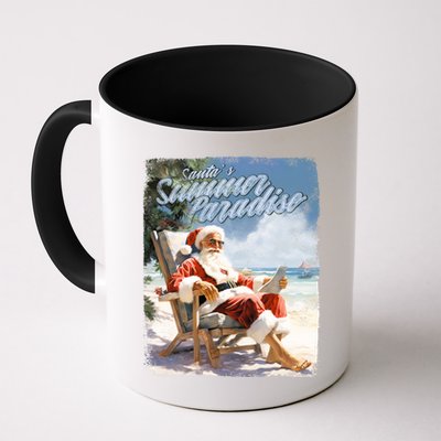 Santa Chillin On The Beach Summer Paradise Mug
