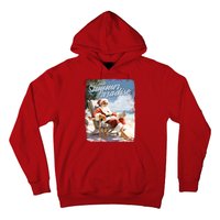 Santa Chillin On The Beach Summer Paradise Hoodie