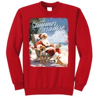 Santa Chillin On The Beach Summer Paradise Sweatshirt