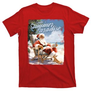 Santa Chillin On The Beach Summer Paradise T-Shirt