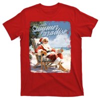 Santa Chillin On The Beach Summer Paradise T-Shirt