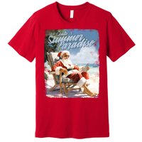 Santa Chillin On The Beach Summer Paradise Premium T-Shirt