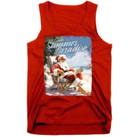 Santa Chillin On The Beach Summer Paradise Tank Top