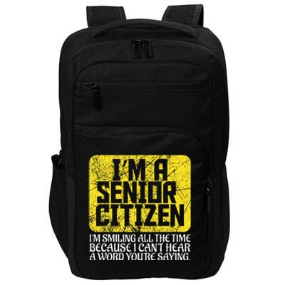 Senior Citizen Old People Hard Of Hearing Elderly Gift Impact Tech Backpack