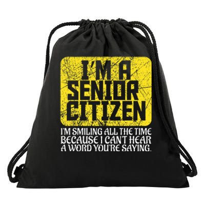 Senior Citizen Old People Hard Of Hearing Elderly Gift Drawstring Bag