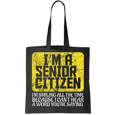 Senior Citizen Old People Hard Of Hearing Elderly Gift Tote Bag