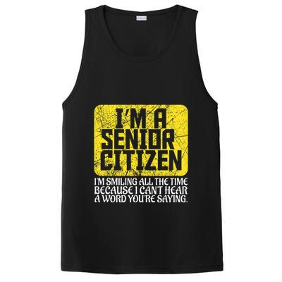 Senior Citizen Old People Hard Of Hearing Elderly Gift PosiCharge Competitor Tank