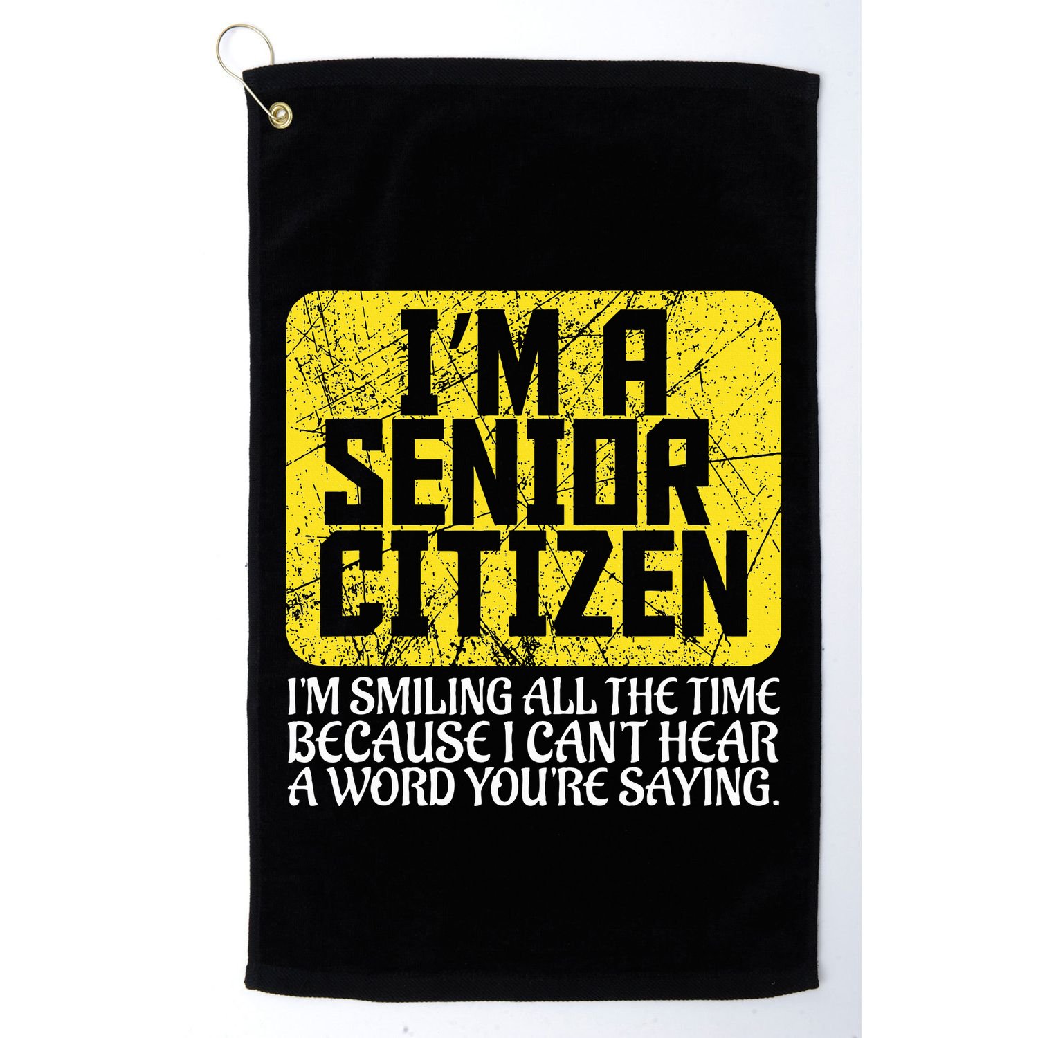Senior Citizen Old People Hard Of Hearing Elderly Gift Golf Towel